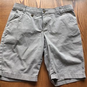 Lee size 10 khaki colored denim weight shorts